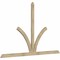 Ekena Millwork Richland Rough Sawn Timber Gable Bracket, Douglas Fir, 108"W x 68"H x 2"D x 4"F, 15/12 Pitch GBW108X68X0204RIC00RDF - alternate 2